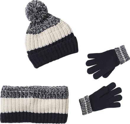 Vertbaudet Set - muts - sjaal - handschoenen - kind - colorblock