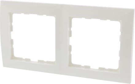 Berker S1 afdekraam – inbouw – 2–voudig – polarwit – 10 stuks