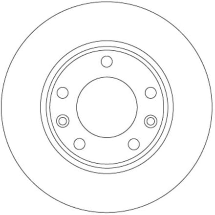 Remschijf TRW DF6910 achter, volledig, 1 Stuk