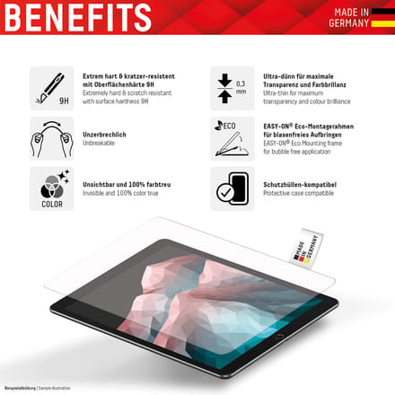Displex Glass Screenprotector voor de Samsung Galaxy Tab S11 / S10 Lite / S10 FE / S9 FE / S9 / S8 / S7