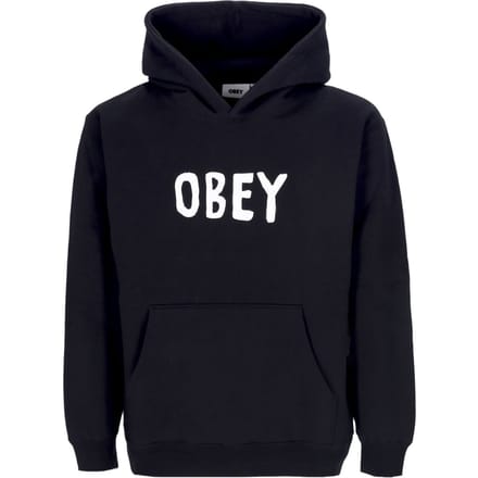 Og Type Premium fleece zwarte herenhoodie met extra capuchon
