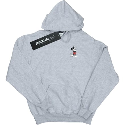 Disney Dames/Dames Mickey Mouse Kickin Retro Chest Hoodie (Heide Grijs)