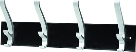 Unilux Cypres coat hook rack with 4 hooks black