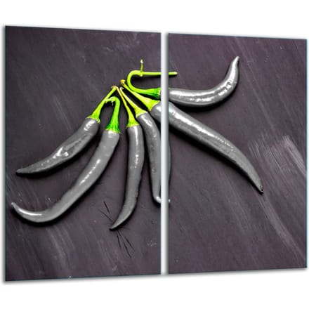 TMK ArtDeko - Snijplank - Paprika Ontwerp - 30x52 cm - Gehard Glas
