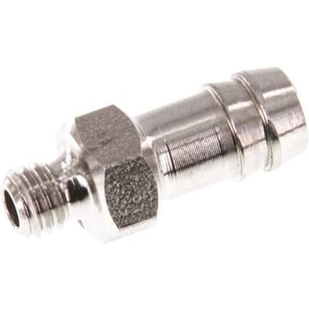 M5 Buitendraad x 6mm RVS Slangpilaar 40 Bar