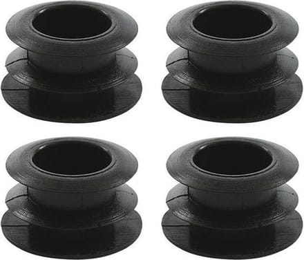 ProPlus Onderdoppen - Kunststof - Ø 25 mm - Zwart - Set van 4