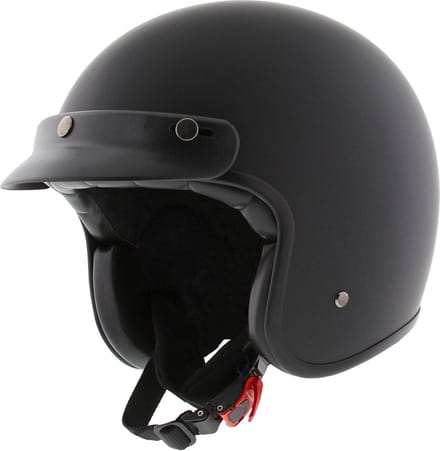 Vito Grande (grote maat) jethelm mat zwart XXL - Motorhelm Scooterhelm
