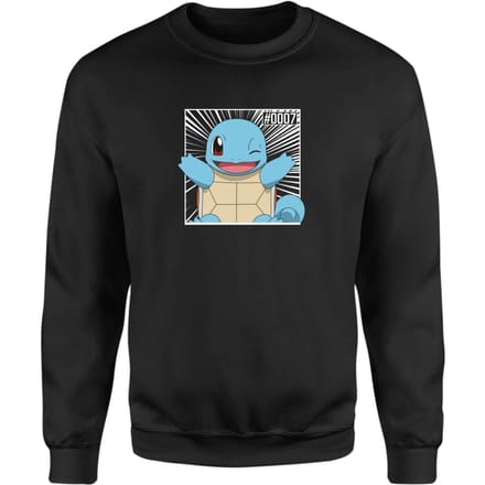 Pokémon Pokédex Squirtle #0007 Sweatshirt - Black - S