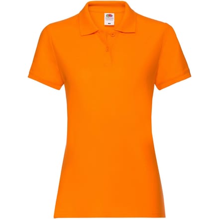 Fruit of the Loom Dames/Dames Premium Effen Poloshirt (Oranje)