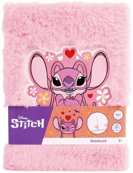 Stitch Pluche Notitieboek Angel.