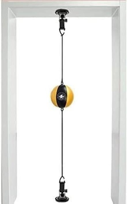 Speedbal Set - Bokszak - Reactietraining - Dubbelzijdige Bal - 20 cm Diameter - Geel