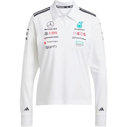 adidas Performance MERCEDES - AMG PETRONAS FORMULA ONE TEAM POLO MET LANGE MOUWEN - Dames - Wit