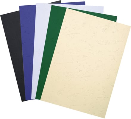 EXACOMPTA schutbladen / dekbladen FOREVER, A4, donkerblauw, met leerstructuur
