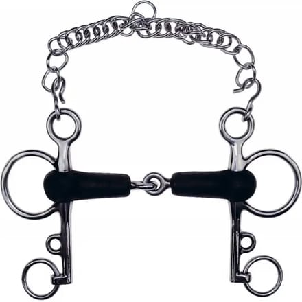 Pelham voor gebroken rubberen paard Feeling