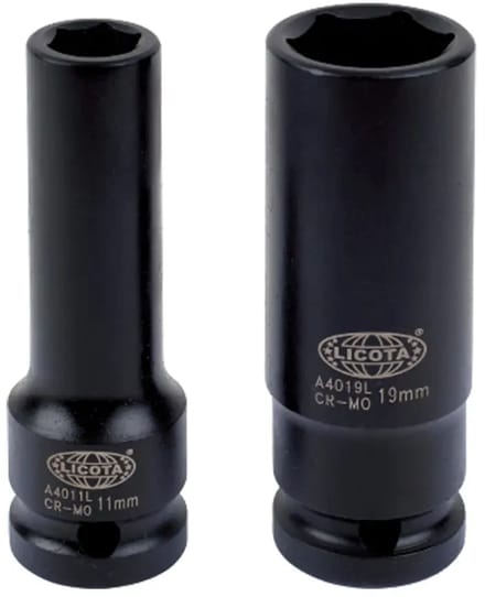 Slagmoersleutel Dop 1/2 inch, 12mm, Cr-Mo