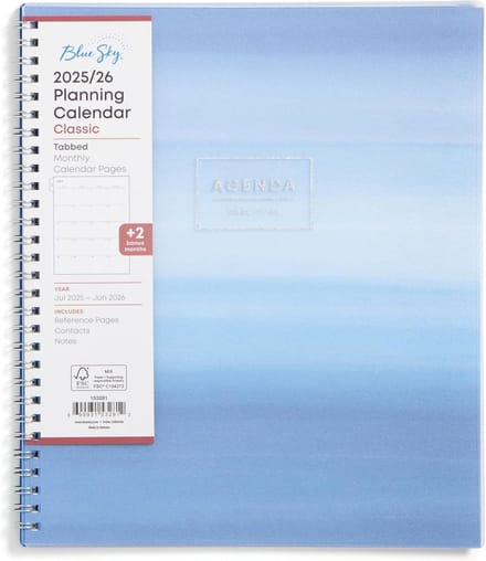 Maandelijkse Agenda Academisch Jaar 2025-2026 Planner Juli t/m Juni 8x10