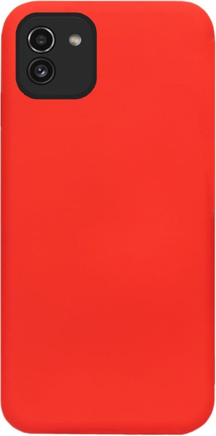 ADEL Siliconen Back Cover Softcase Hoesje Geschikt voor Samsung Galaxy A03 - Rood