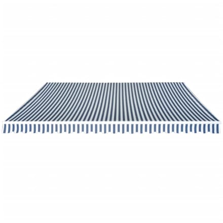 vidaXL - Luifel - handmatig - uittrekbaar - 500 - cm - blauw/wit