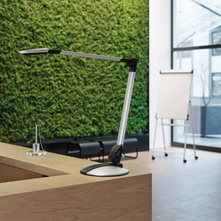 MAULoptimus Bureaulamp - LED - Aluminium - Zilver - Dimbaar - Tafellamp