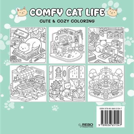 Comfy cat life - Coloring Book Cafe