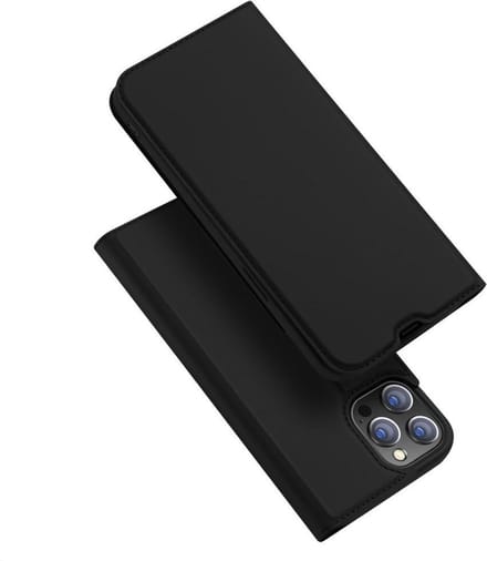 Dux Ducis - Slim bookcase hoes - Geschikt voor iPhone 13 Pro Max - Zwart