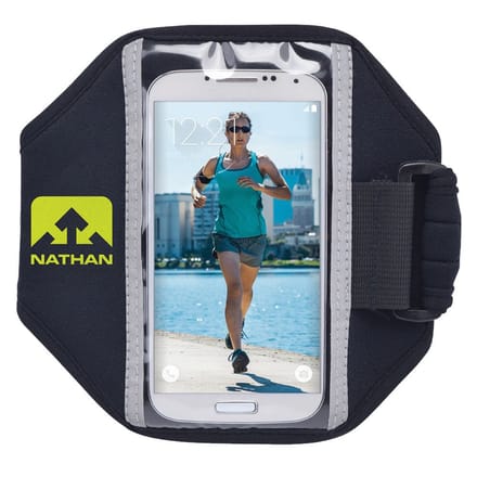 Nathan Super 5K iPhone 5/6 Samsung S4 - Black/Sulphur Spring - Hardlooparmband - OSFM