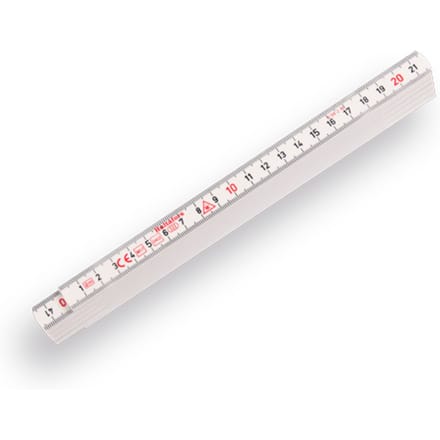 Atlas 1602020 duimstok - kunstsof - glasfiber - wit - 2m