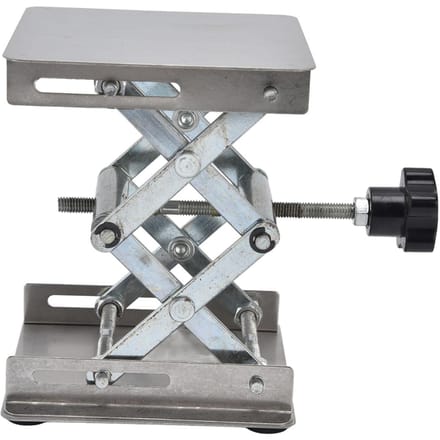 Verstelbaar Hefplatform Laboratorium Hefstandaard Roestvrij Staal Hef Tafel Las Positioneerder Gereedschap gray
