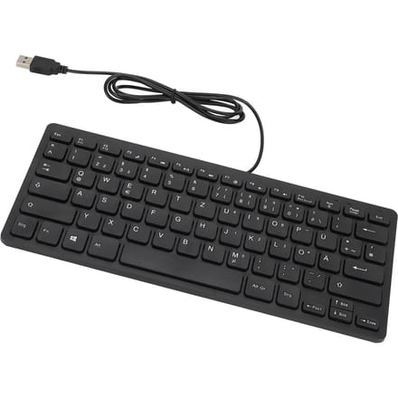 Toetsenbord 78 Toetsen Mute Ultra Dun Bedraad Mini USB Interface Desktop Computer Klein Taal German