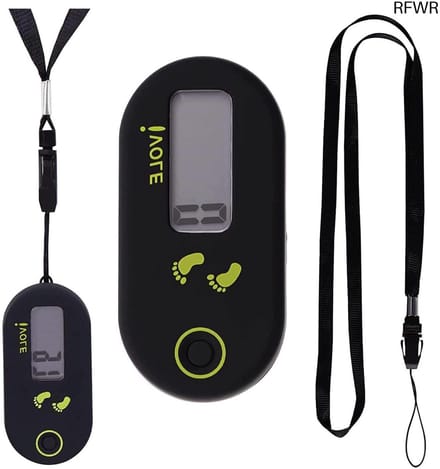 Stappenteller Digitaal - Mini Tracker - Dagelijkse Activiteit - 3D Sensor Nauwkeurig - 67 mm - Zwart