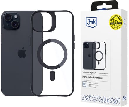 Hoesje voor Apple iPhone 15 Plus - 3mk Satin Armor MagCase