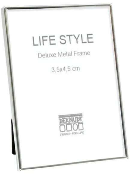 Deknudt Frames fotolijst S58MS1 - zilver - metaal - pasfoto 3,5x4,5 cm