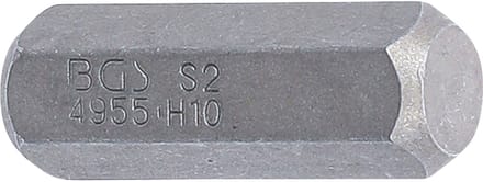 BGS Bitsaandrijving buitenzeskant 10 mm (3/8") binnenzeskant...