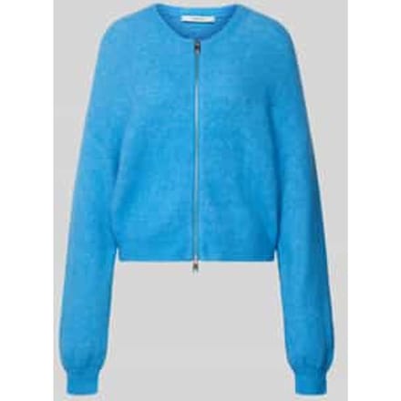 Oversized gebreid jack met ritssluiting model 'sasi'