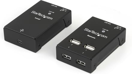 StarTech.com USB2004EXTV 4-Port USB 2.0-Over-Cat5-or-Cat6 Extender - 165ft (50m)