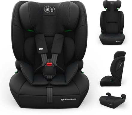 Kinderkraft COMFORT UP 2 PLUS – Autostoel - 3-in-1 - Verstelbare Hoofdsteun - Zwart