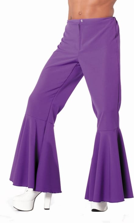 Party broek paars man - Maat 52