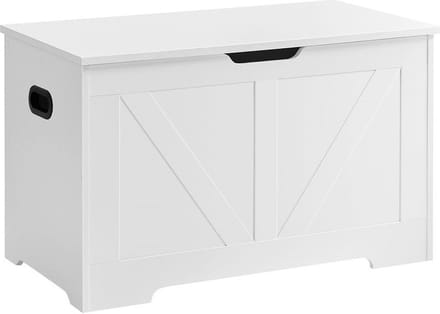 Opbergkist - Bank met opbergruimte - 40x80x46cm - Wit