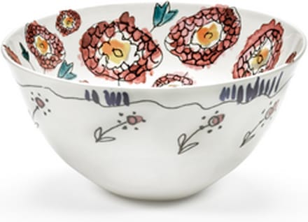MARNI midnightflowers - Serveerkom M Anemone milk 22 cm