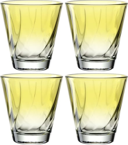 Leonardo TWIST Drinkglas 215ml geel - set/4