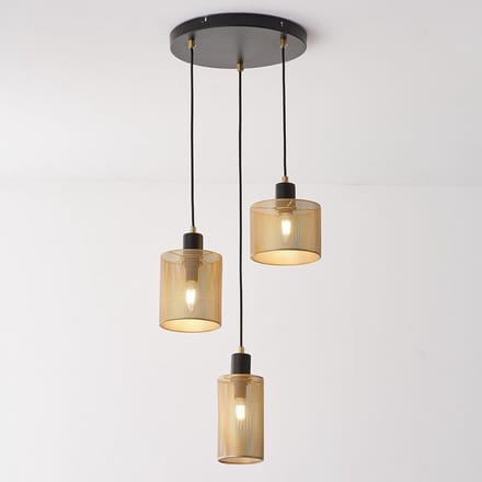 LumenXL Hanglamp Avery - zwart - goud