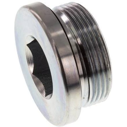 Plug M42 X 2 Staal NBR met binnenzeskant 250 bar (3512.5psi)
