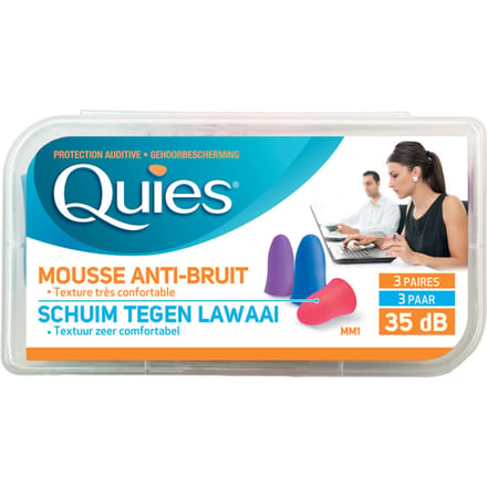 Quies Gehoorbescherming Schuim Disco 3 Paar Oordoppen
