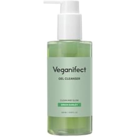 Veganifect - Clean And Glow Green Barley Gel Cleanser 2025 Version - 205ml