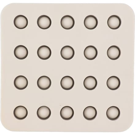Moule en silicone pour greffe de reines de cire, 4 rangées gray