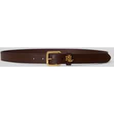 Riem van echt leer met logodetail