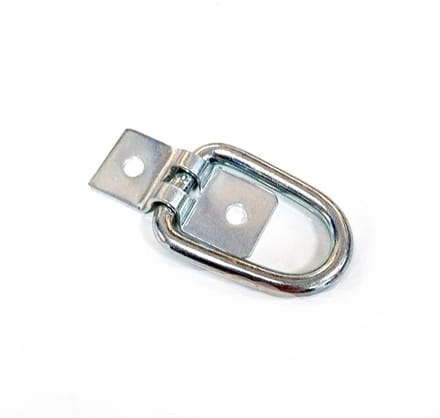 oogplaat d-ring 47x20 - middel sjoroog - bindoog - bindhaak - dekzeilhouder