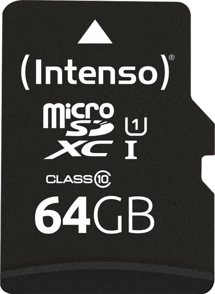 Intenso 64GB microSDXC Performance microSD-kaart 64 GB Class 10 UHS-I Waterdicht