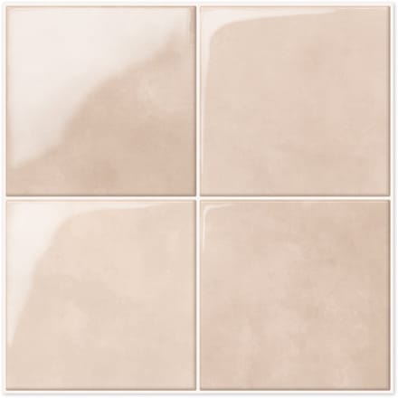 24Supply Plaktegels - 10 Stuks - Glans - Beige - 25.4x25.4cm