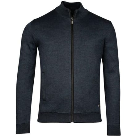Baileys Vest Cardigan Zip Lined Allover 2 Color Knit Dark Blue / male
